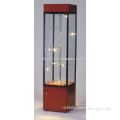 Used Glass revolving display cabinet WITH LED LIGHTS